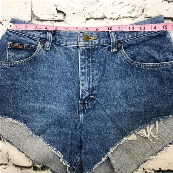 90s Vintage Riders Cut Off Denim Shorts - Picture 6 of 7